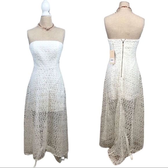 Keepsake Midnight Hour Strapless Lace Hi-Low Dress - Picture 5 of 7